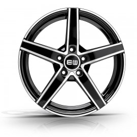 Llanta elite wheels ew12 6.5x16 4x108 et20 65.1 black polished