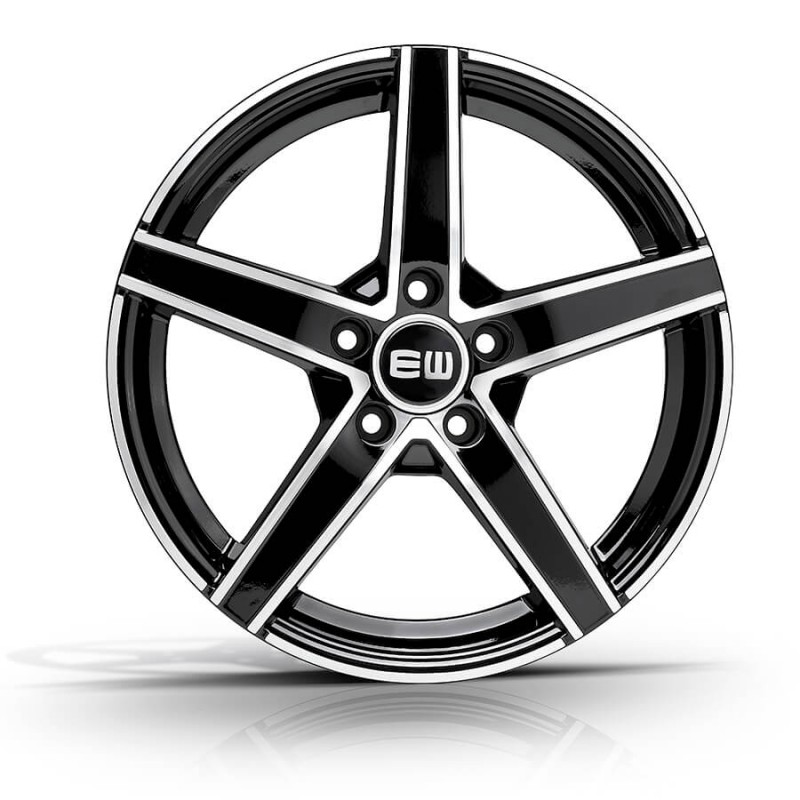 ELITE WHEELS EW12 7X17 5X114.30 ET50 67.1 BLACK POLISHED