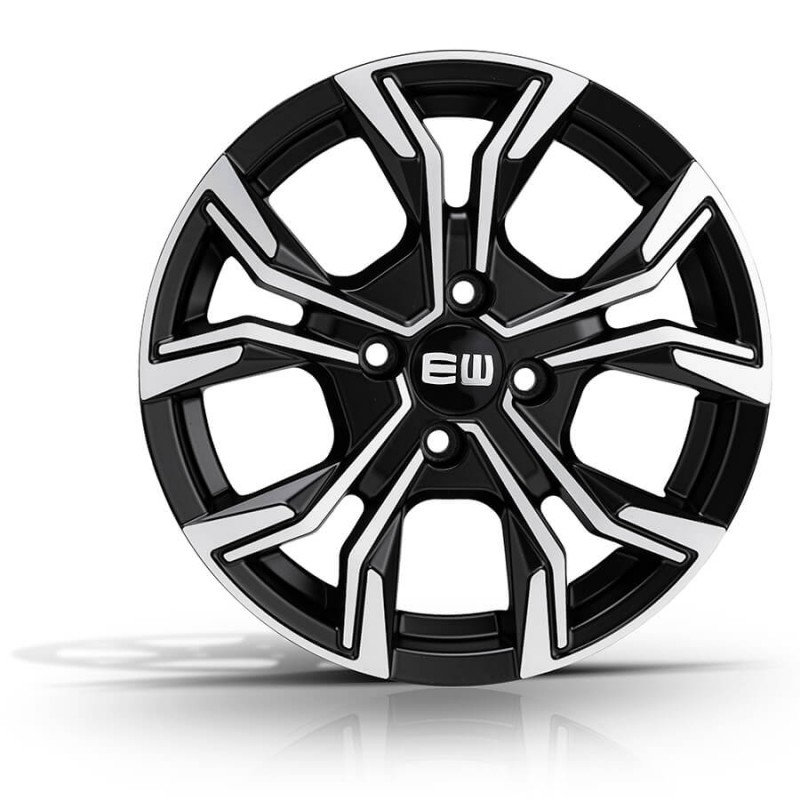 ELITE WHEELS EJ12 6.5X16 4X108 ET40 65.1 BLACK POLISHED