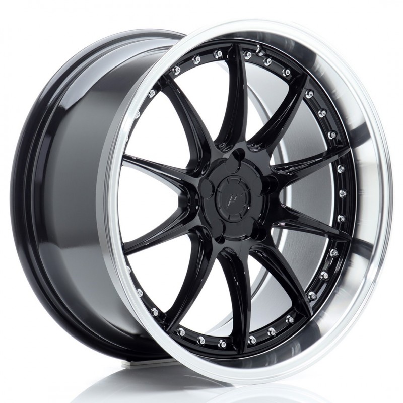 Llanta jr wheels jr41 19x9,5 et12-22 5h blank glossy black w/machined lip