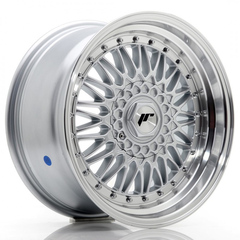 Llanta jr wheels jr9 17x8,5 et20 5x112/120 silver w/machined lip+silver rivets