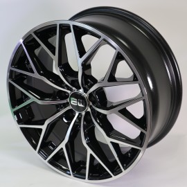 Llanta elite wheels ew22 8x18 5x108 et40 65.1 black polished