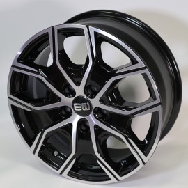 Llanta elite wheels ew20 8x18 5x160 et50 65.1 black polished
