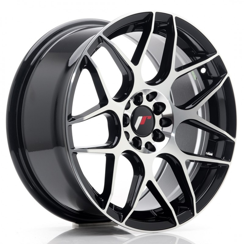 Llanta jr wheels jr18 17x8 et35 5x100/114 gloss black machined