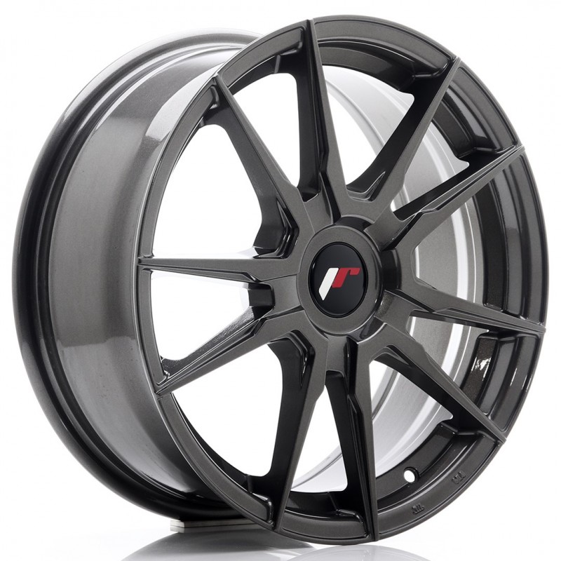 Llanta jr wheels jr21 17x7 et25-40 blank hyper gray