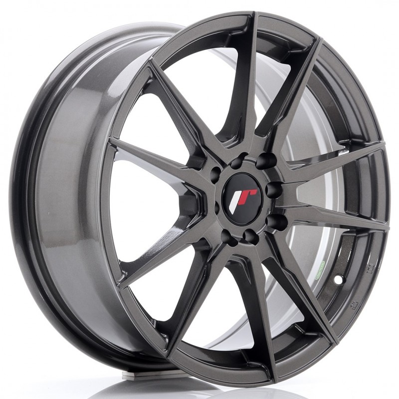 Llanta jr wheels jr21 17x7 et40 5x100/114 hyper gray