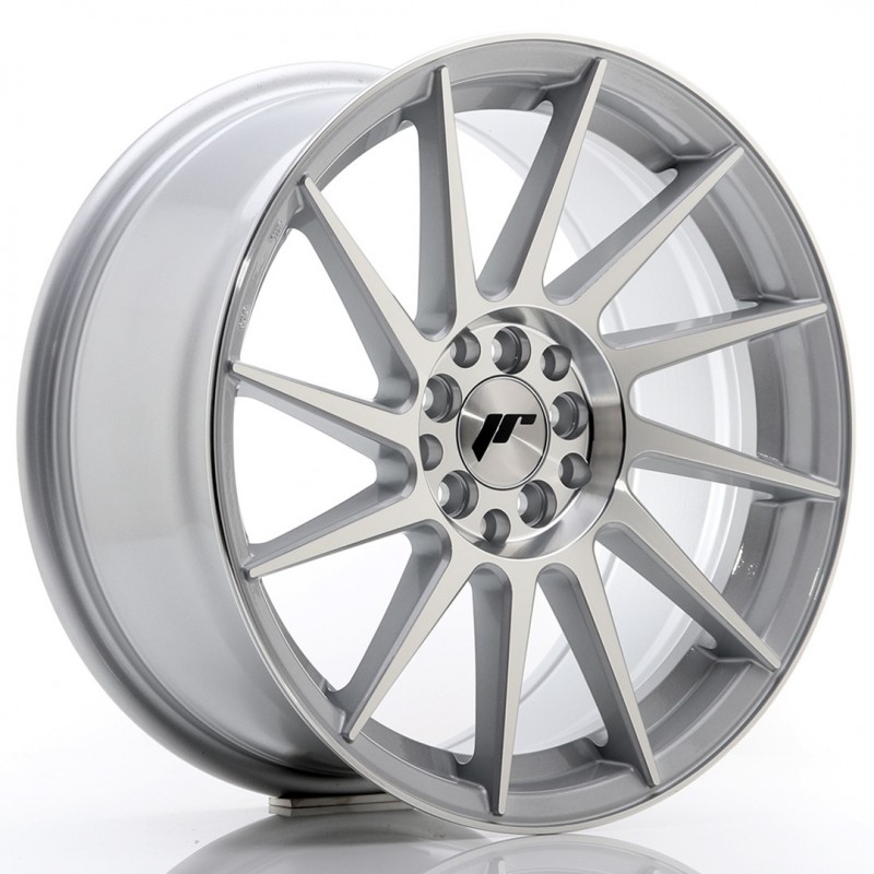 Llanta jr wheels jr22 17x8 et25 4x100/108 silver machined face