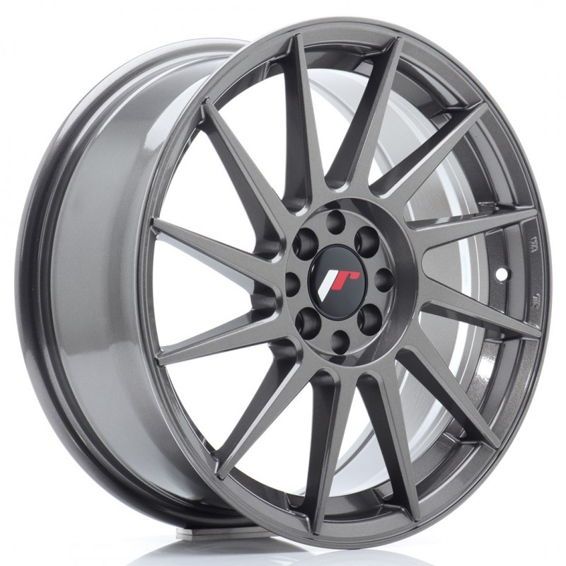 Llanta jr wheels jr22 17x7 et25 4x100/108 hyper gray