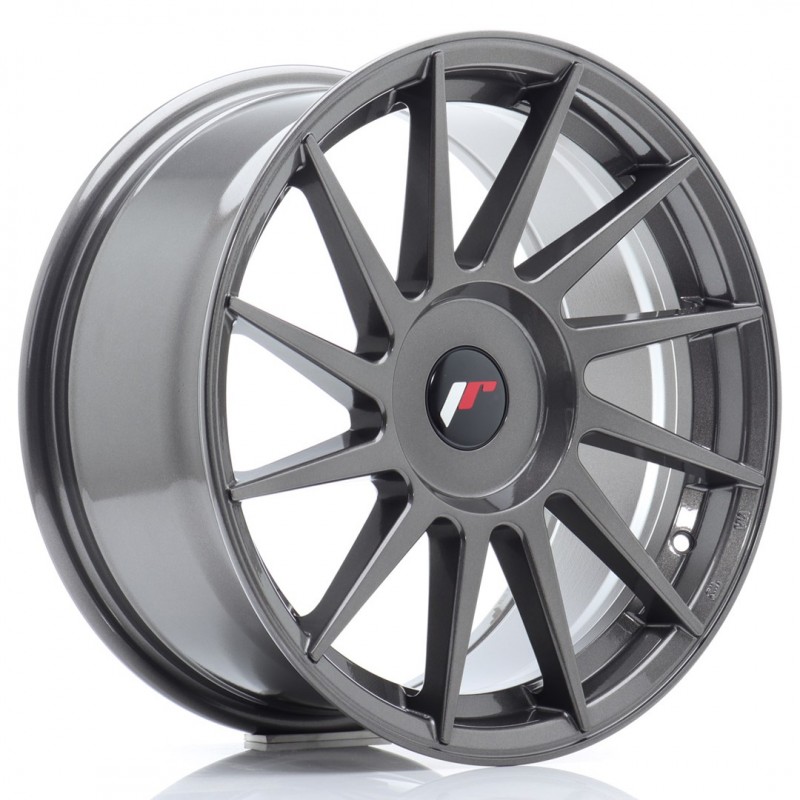 Llanta jr wheels jr22 17x8 et25-35 blank hyper gray