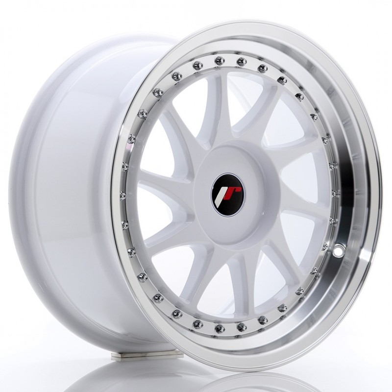 Llanta jr wheels jr26 17x9 et20-35 blank white w/machined lip