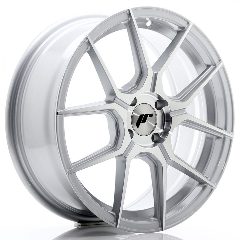 Llanta jr wheels jr30 17x7 et40 4x100 silver machined face