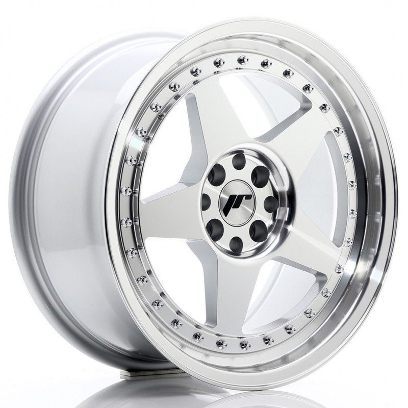 Llanta jr wheels jr6 17x8 et35 4x100/114 silver machined face