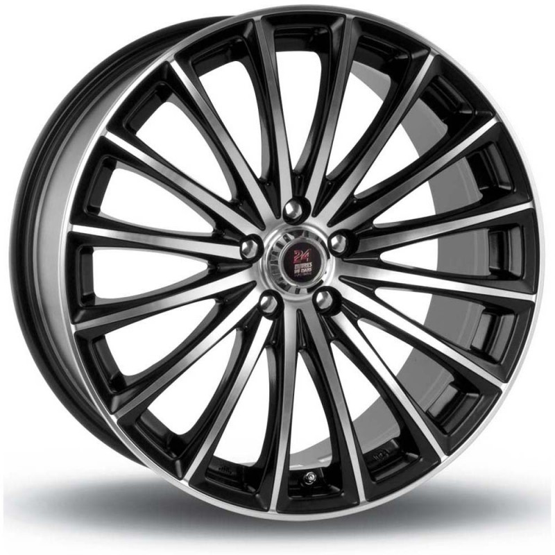 Llanta gp1 7.5x17 5x100 et35 67.1 black polished 