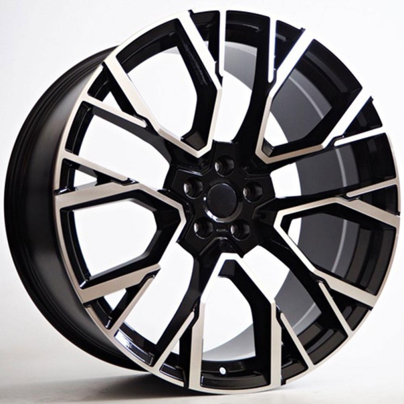 Llanta enzo 9x20 5x112 et35 66.6 black polished