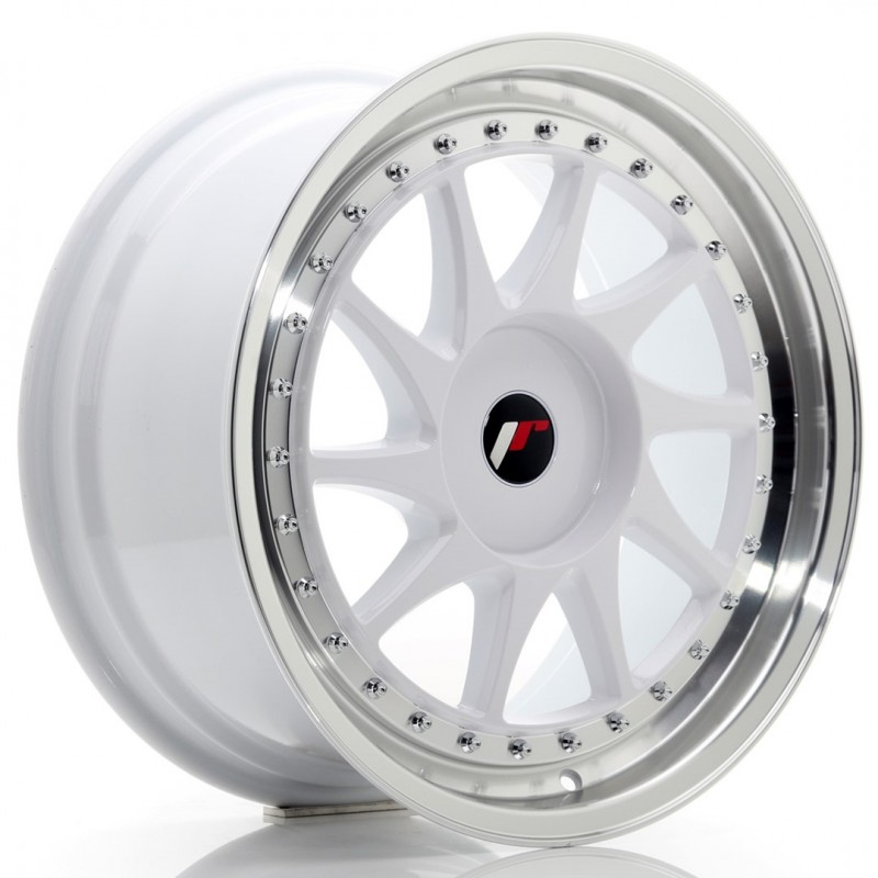 Llanta jr wheels jr26 18x8,5 et20-40 blank white w/machined lip