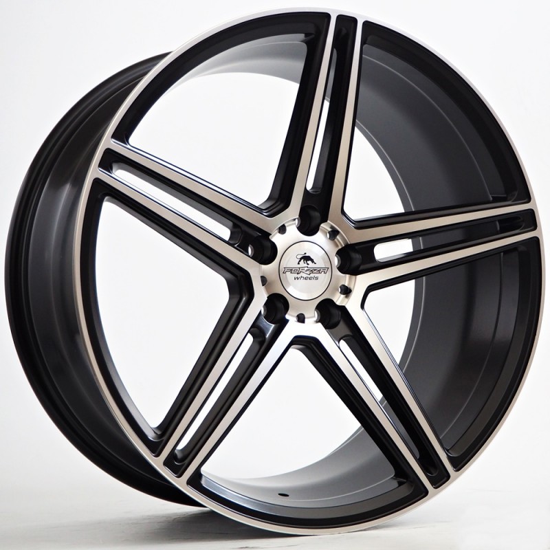 Llanta forzza bosan 9x20 5x120 et30 72.60 black matt face machined 