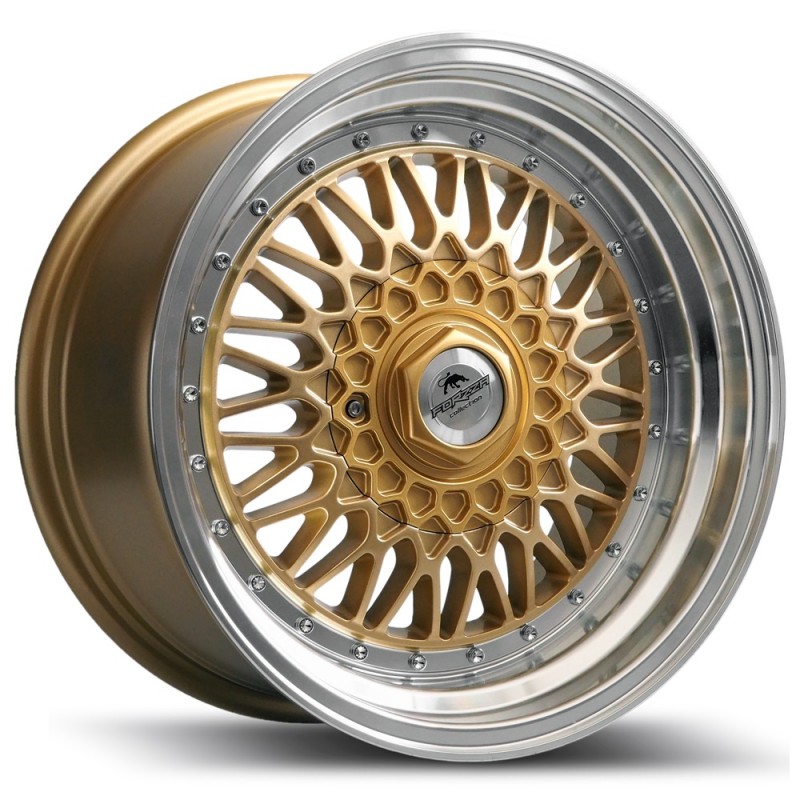 Llanta forzza malm 8.5x17 5x112 et30 72.56 gold/lip machined 