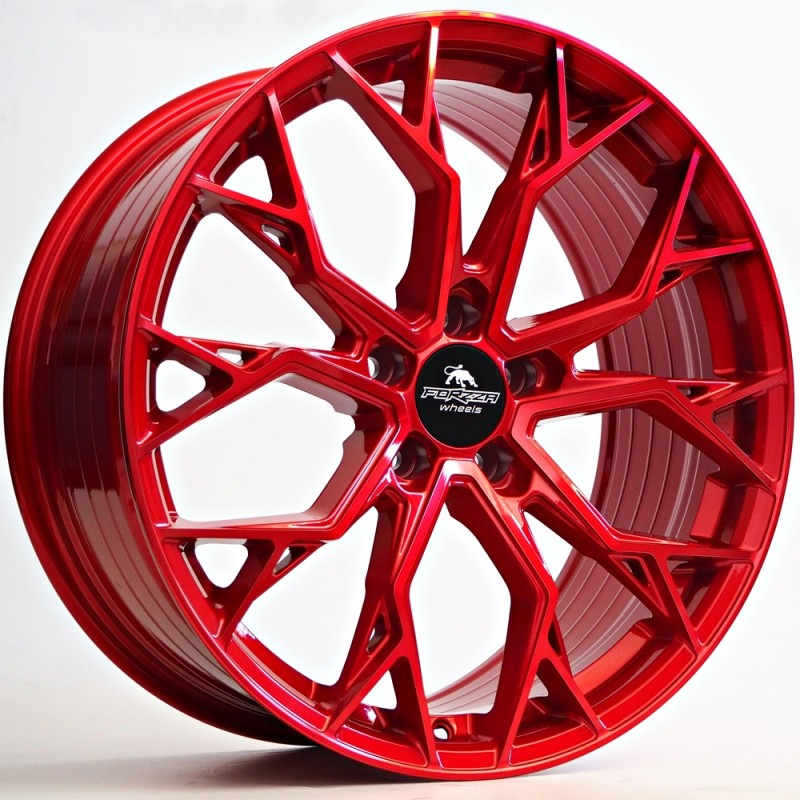 Llanta forzza titan 8x18 5x108 et42 73.10 candy red 