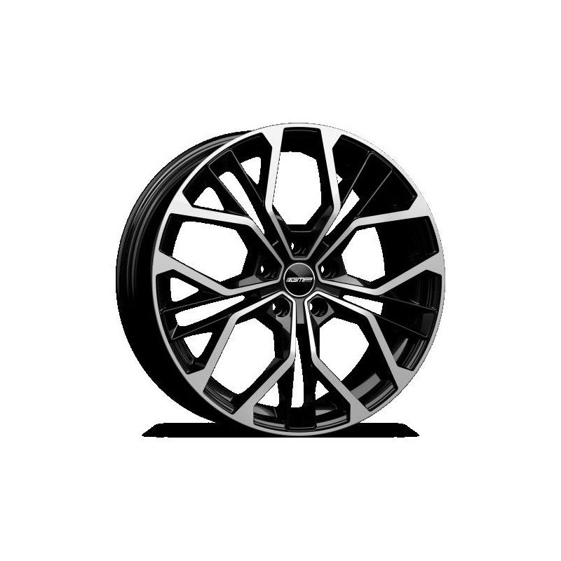 Llanta gmp matisse-s 7.5x18 5x108 et45 63.4 black diamond