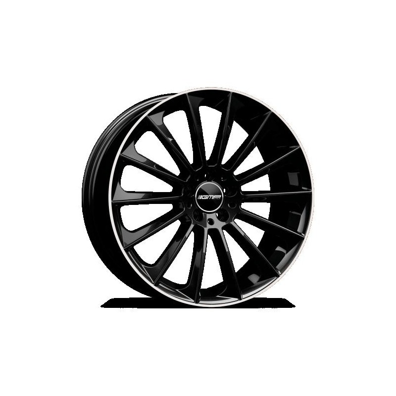 Llanta gmp stellar 7.5x18 5x112 et45 66.6 black diamond lip