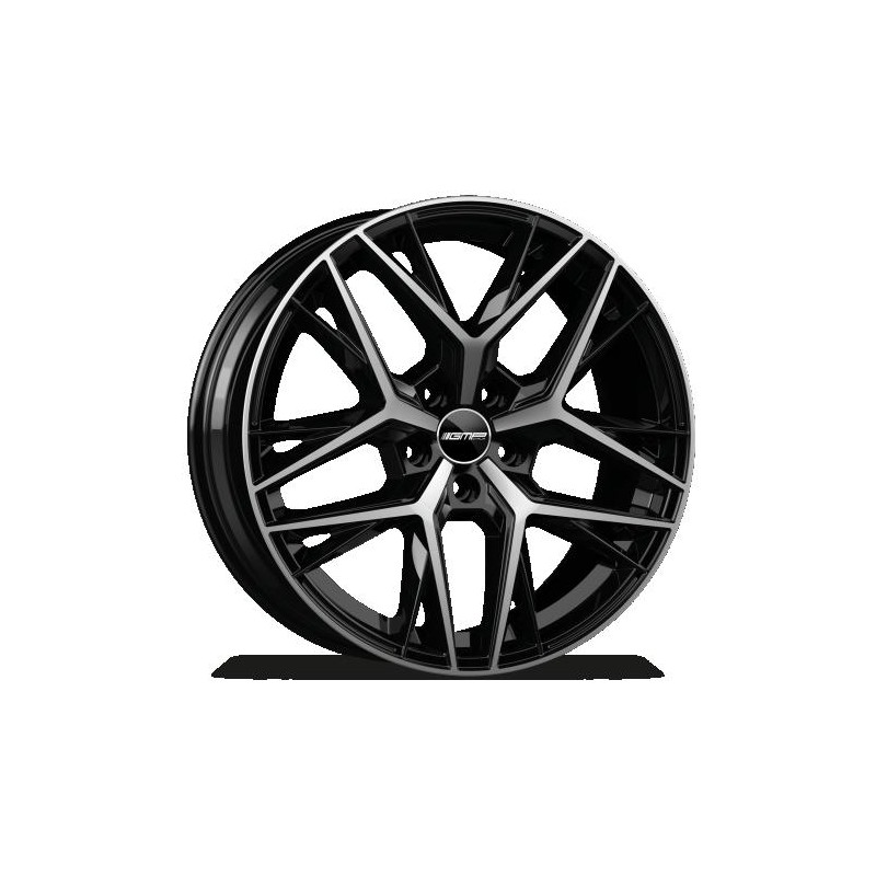 Llanta gmp lunica 8.5x20 5x108 et42 73.1 black diamond