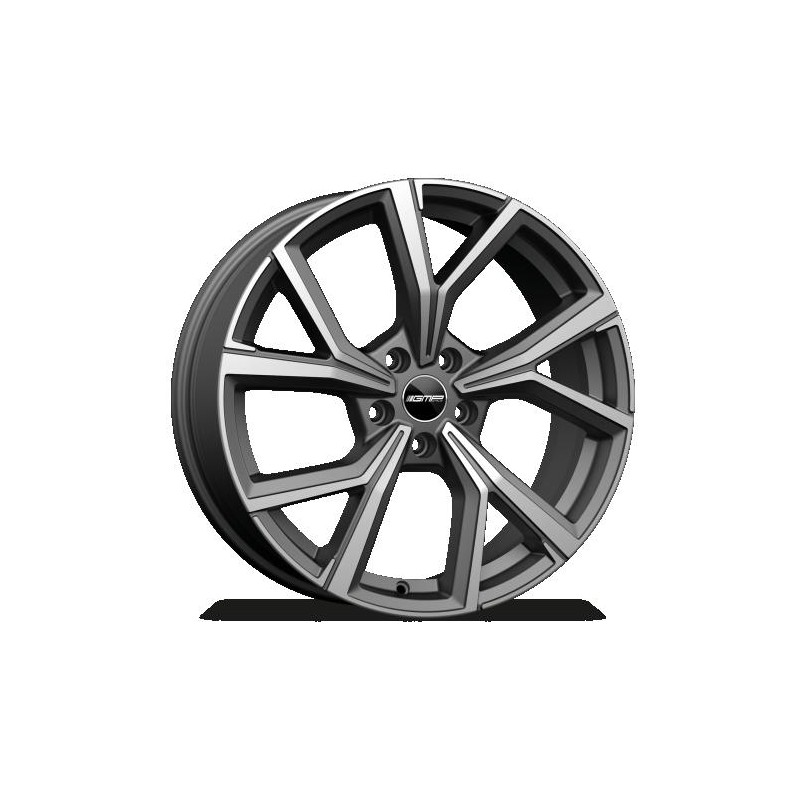 Llanta gmp mentor 7.5x19 5x100 et38 57.1 matt anthracite diamond