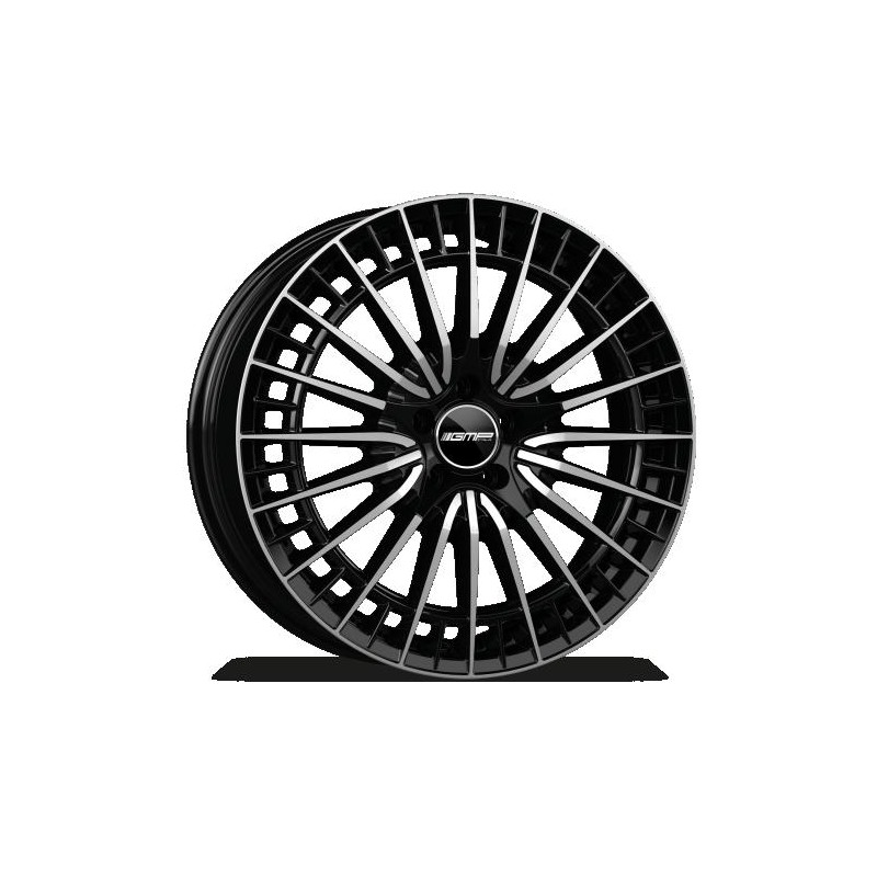 Llanta gmp qstar 7.5x18 5x112 et50 66.6 black diamond