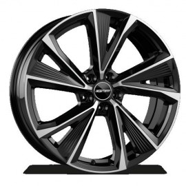 Llanta evento 9x20 5x112 et40 66.6 black polished