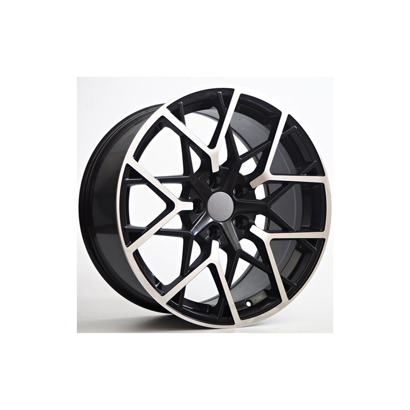 Llanta st wheels raven 8.5x19 5x120 et35 72.56 black face machined 