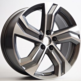 Llanta st wheels 8x18 5x108 et45 67.10 grey face machined 