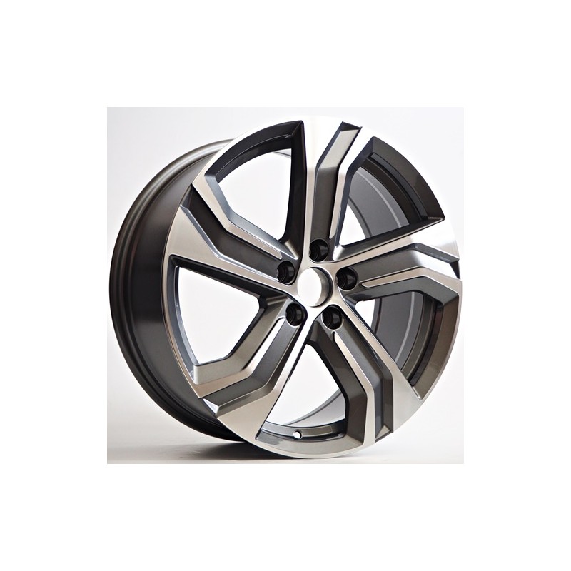 Llanta st wheels 8x18 5x108 et45 67.10 grey face machined 