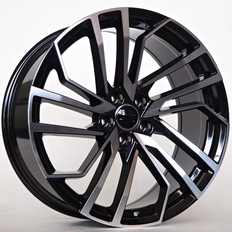 Llanta st wheels evan 9x20 5x112 et35 66.45 black face machined 