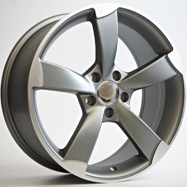 Llanta st wheels oman 7.5x17 5x112 et40 66.45 grey matt face machined 