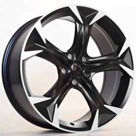 Llanta st wheels sven 8x18 5x112 et45 57.10 satin black+machined spoke 