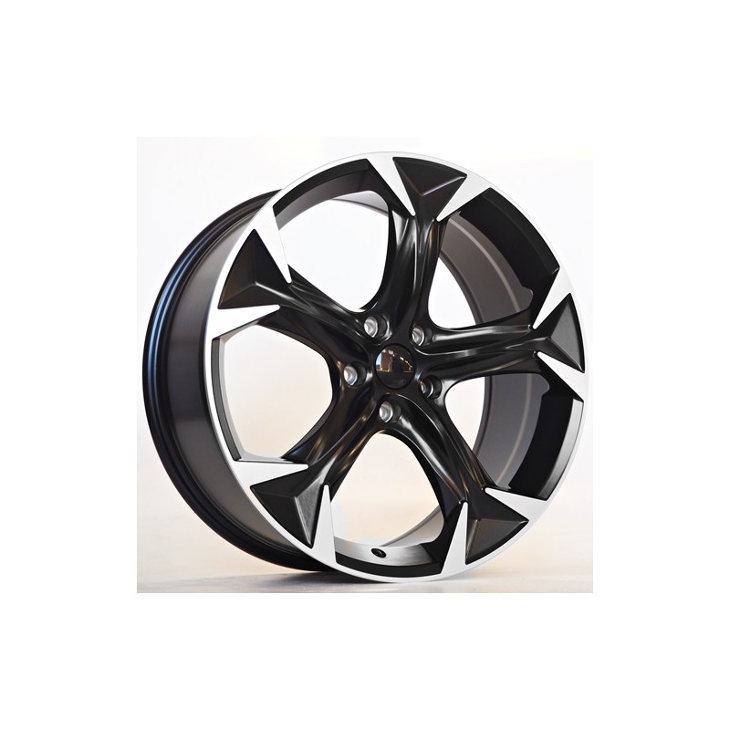 Llanta st wheels sven 8x18 5x112 et45 57.10 satin black+machined spoke 