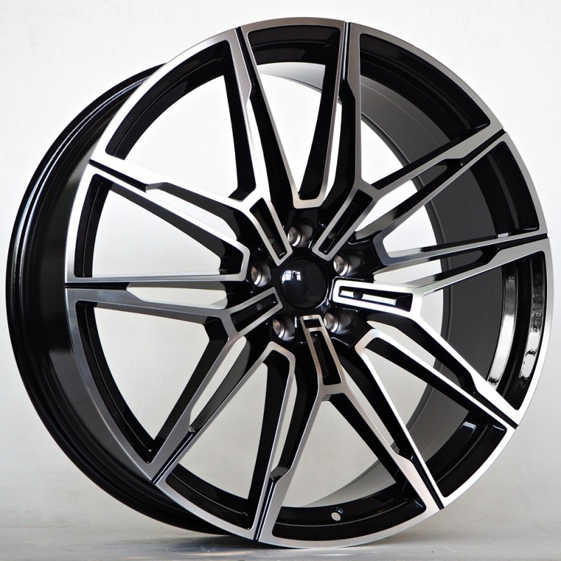 Llanta st wheels nero 8.5x21 5x112 et26 66.50 black face machined 