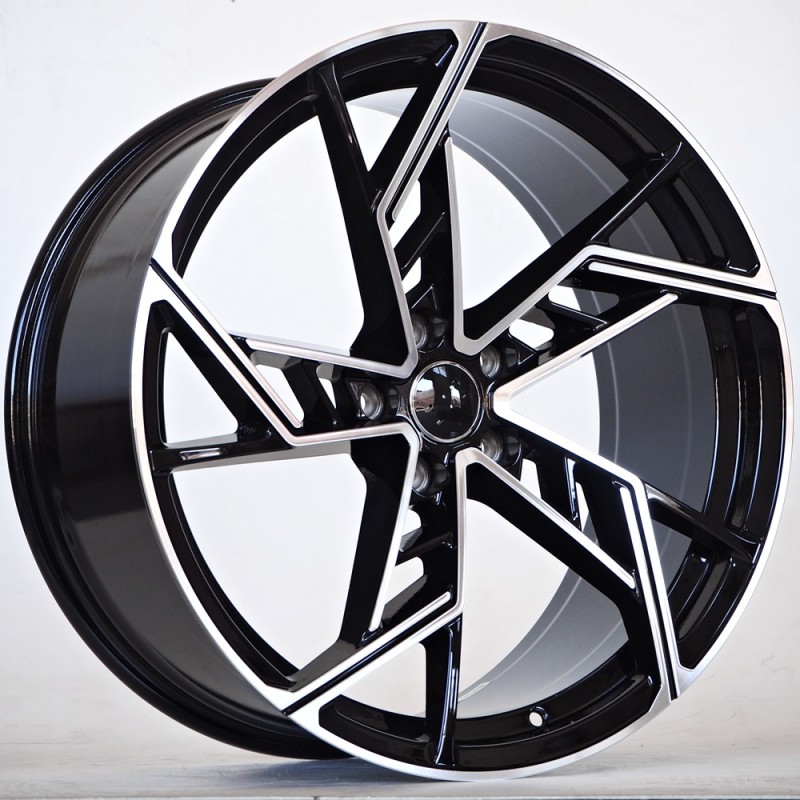 Llanta st wheels karma 9x21 5x112 et28 66.45 black face machined 