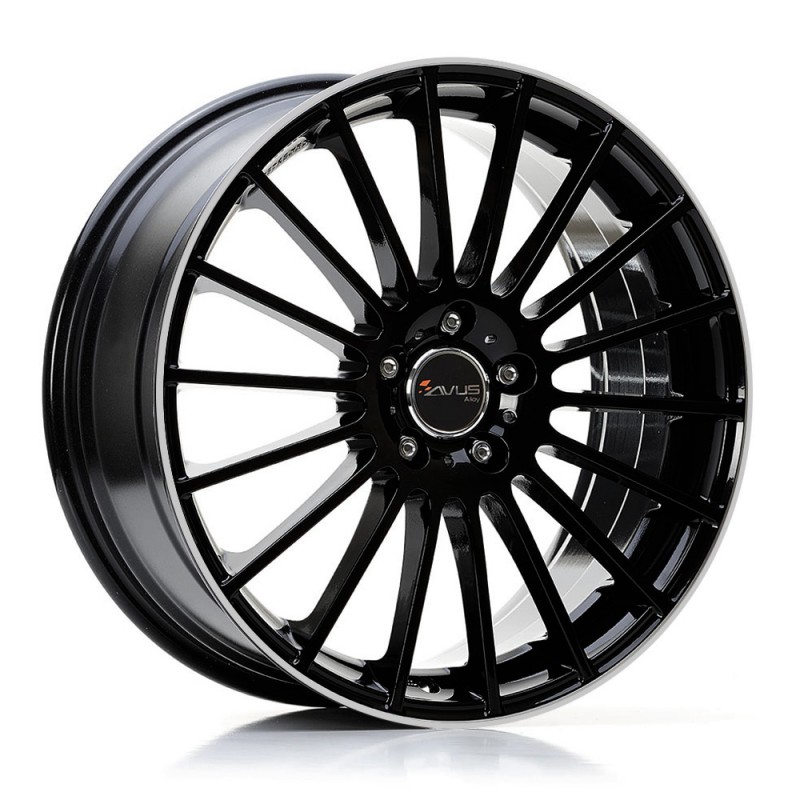 AC-M03 7.5X18 4X100 ET36 73.1 BLACK POLISHED LIP