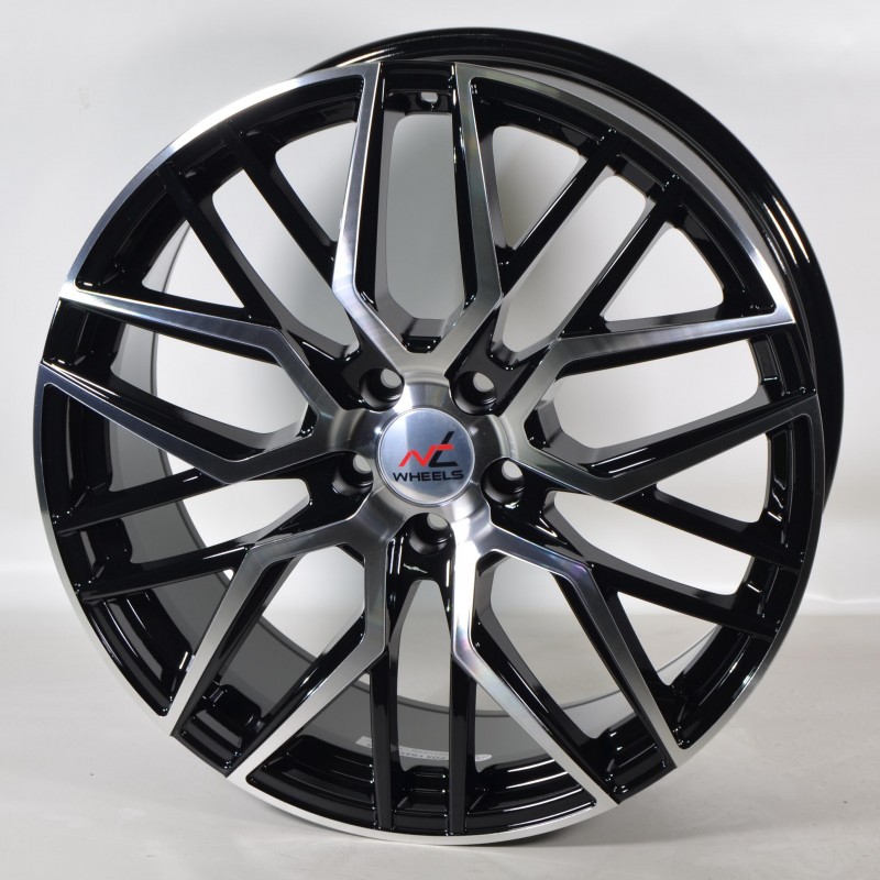 Llanta fox bma 8.5x19 5x112 et45 66.6 black polished