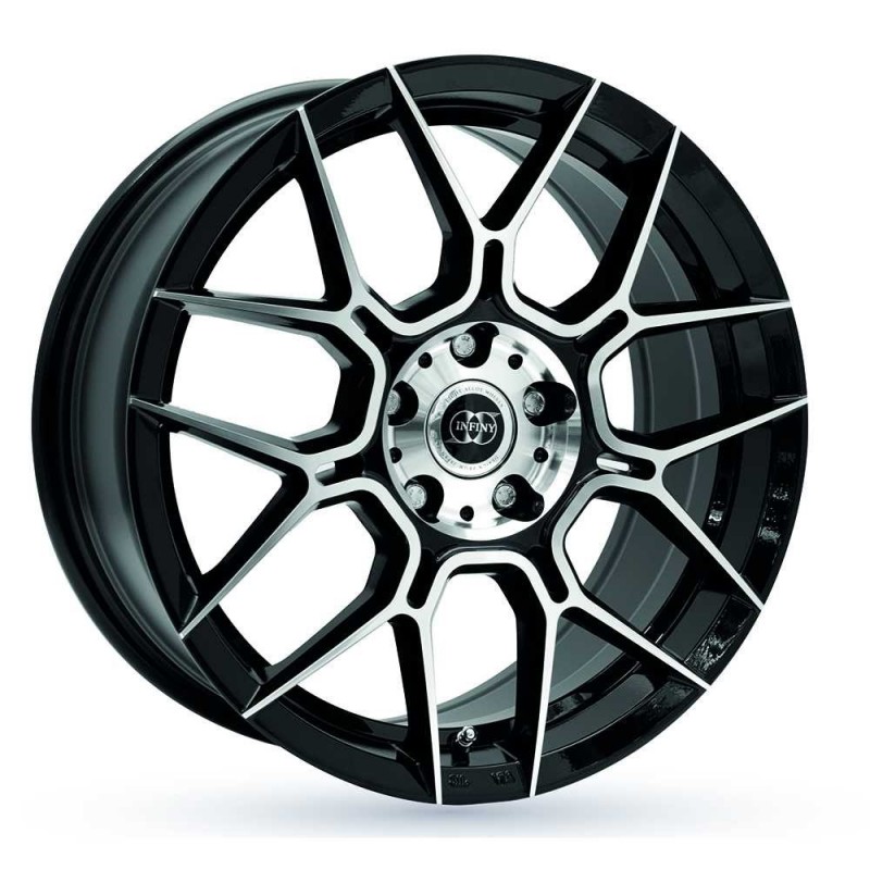 Llanta racer traxx 8x18 4x100 et35 60.1 pulida negra