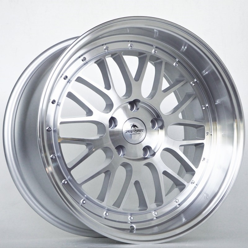 Llanta forzza spot 10x19 5x120 et30 74.10 silver face machined 