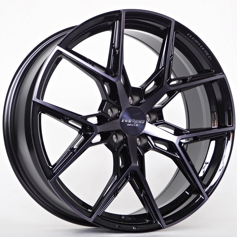 Llanta forzza gravity 8.5x20 5x112 et25 66.56 bfm + black clear coat 