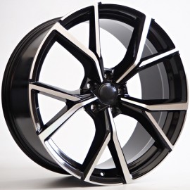 Llanta st wheels drift 7.5x18 5x112 et45 57.10 black face machined 