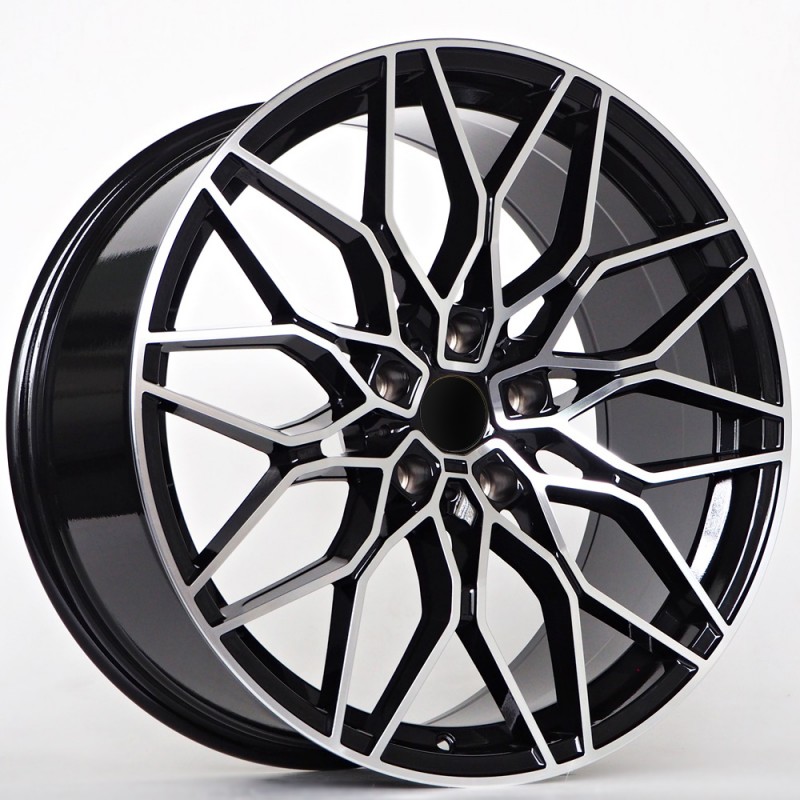 Llanta st wheels sara 8.5x20 5x112 et26 66.60 black face machined 