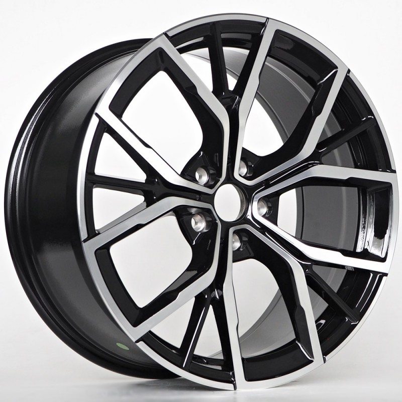 Llanta st wheels stan 8x19 5x112 et30 66.60 black face machined 