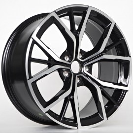 Llanta st wheels stan 9x19 5x120 et44 72.56 black face machined 