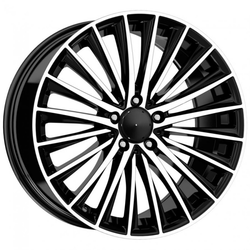 Llanta elite wheels x98 8.5x20 5x112 et40 66.6 black polished