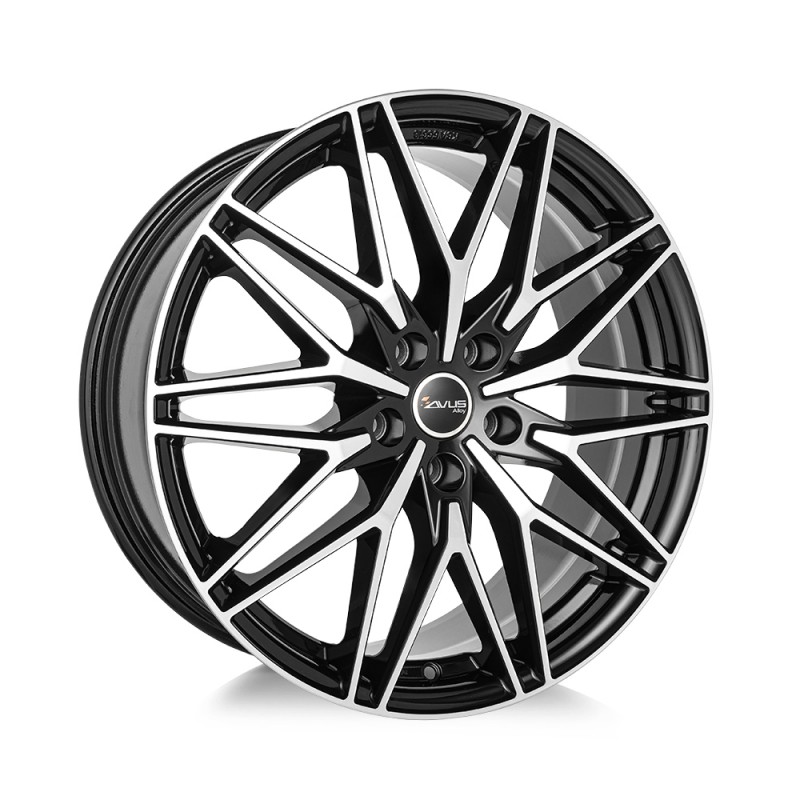 Llanta avus ac-mb6 8x19 5x130 et39,5 66.5 black pulido
