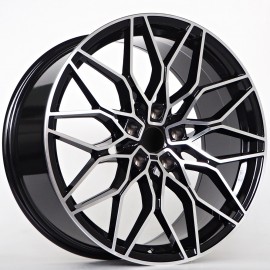 Llanta st wheels sara 8.5x20 5x120 et35 72.60 black face machined 