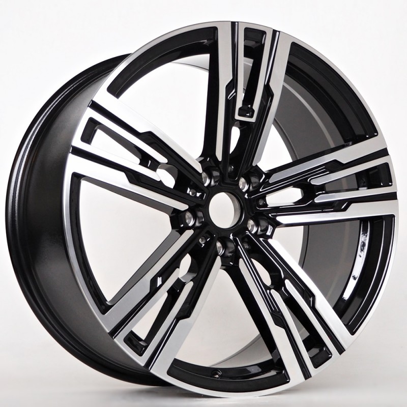 Llanta st wheels logan 8.5x20 5x112 et25 66.50 black face machined 